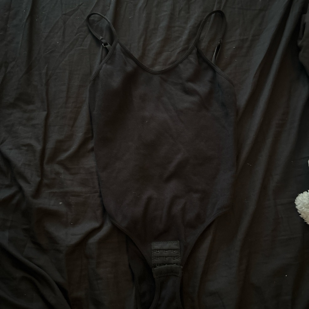 SHEIN Black Tank Top Bodysuit